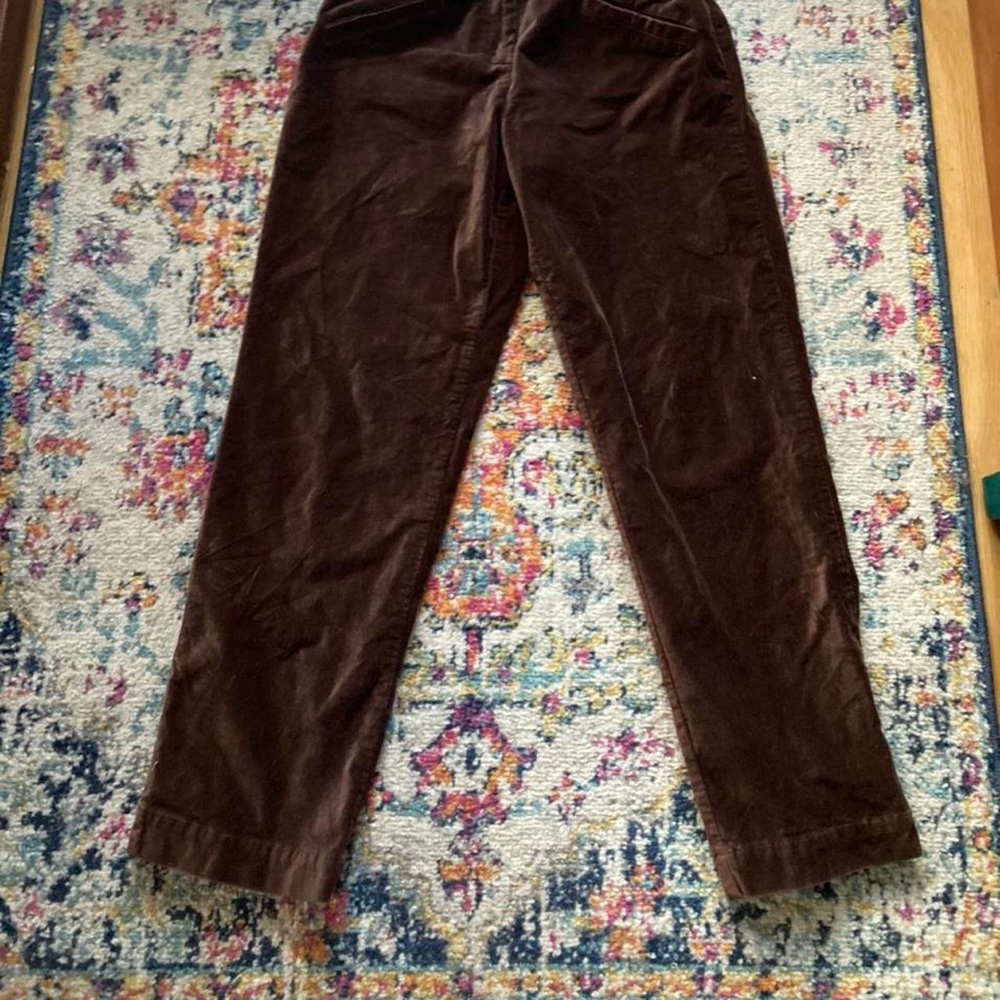 Brown velvet pants denim & co 10